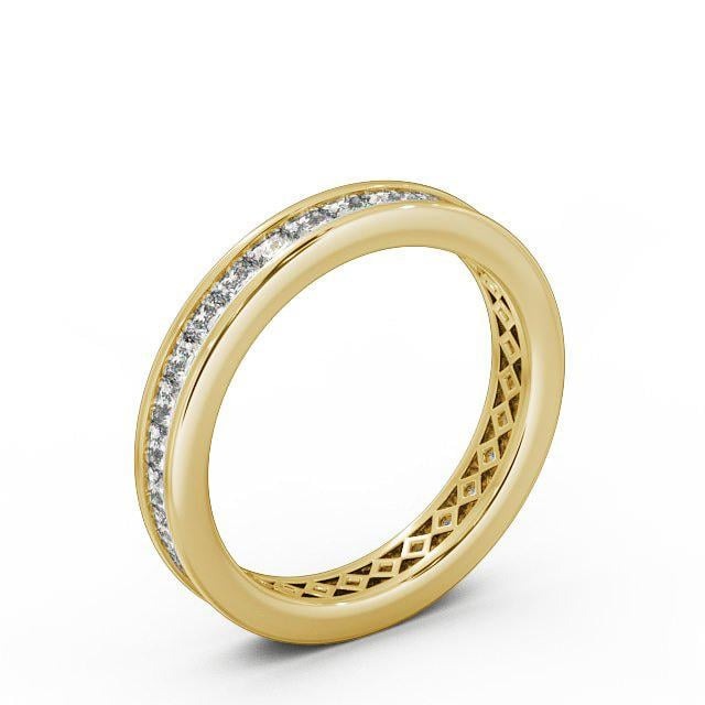 Hazel Princess Lab Diamond Channel Set Ring